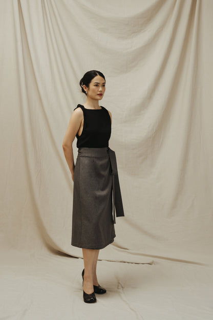 Bea Twisted Top | Black