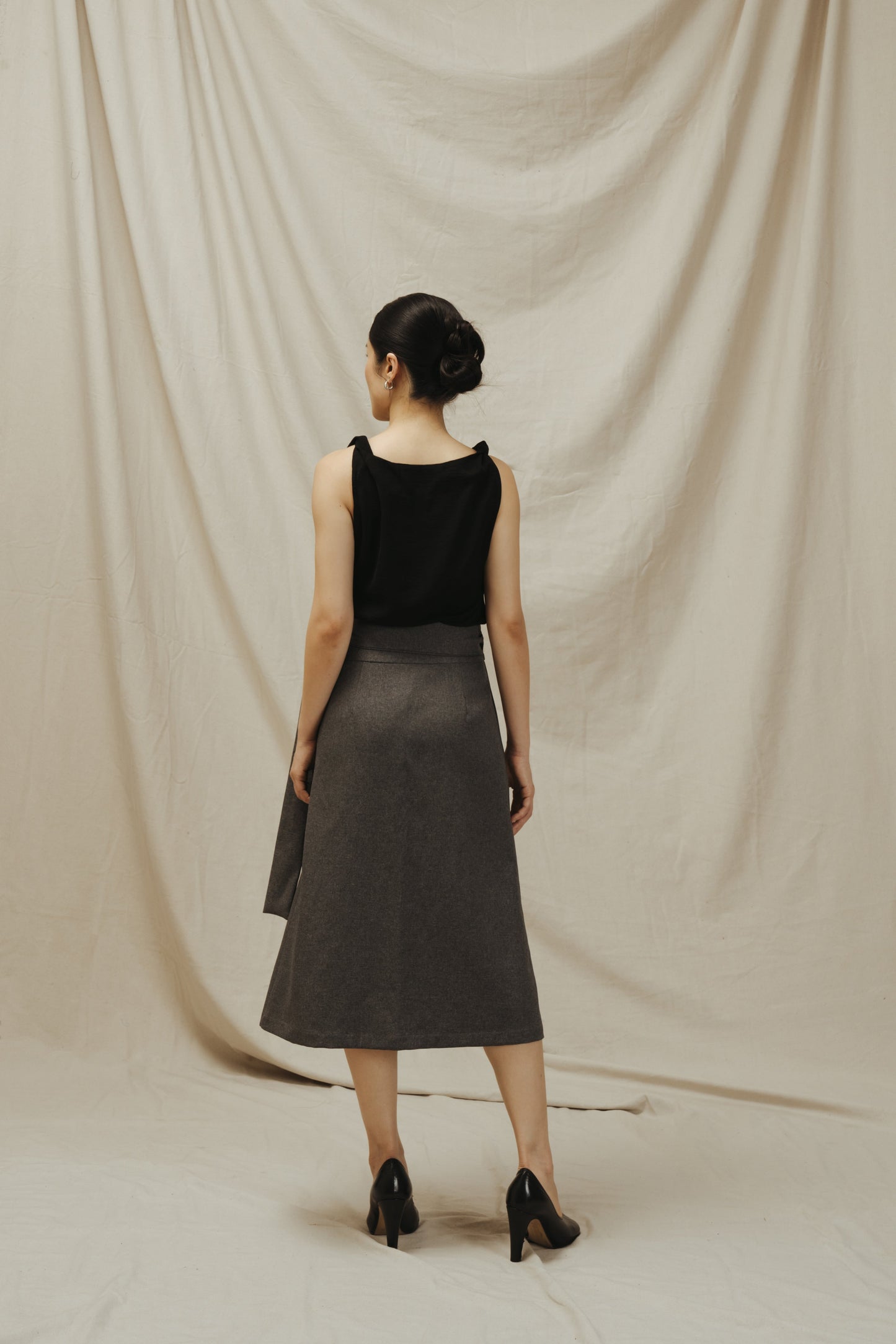 Bea Twisted Top | Black