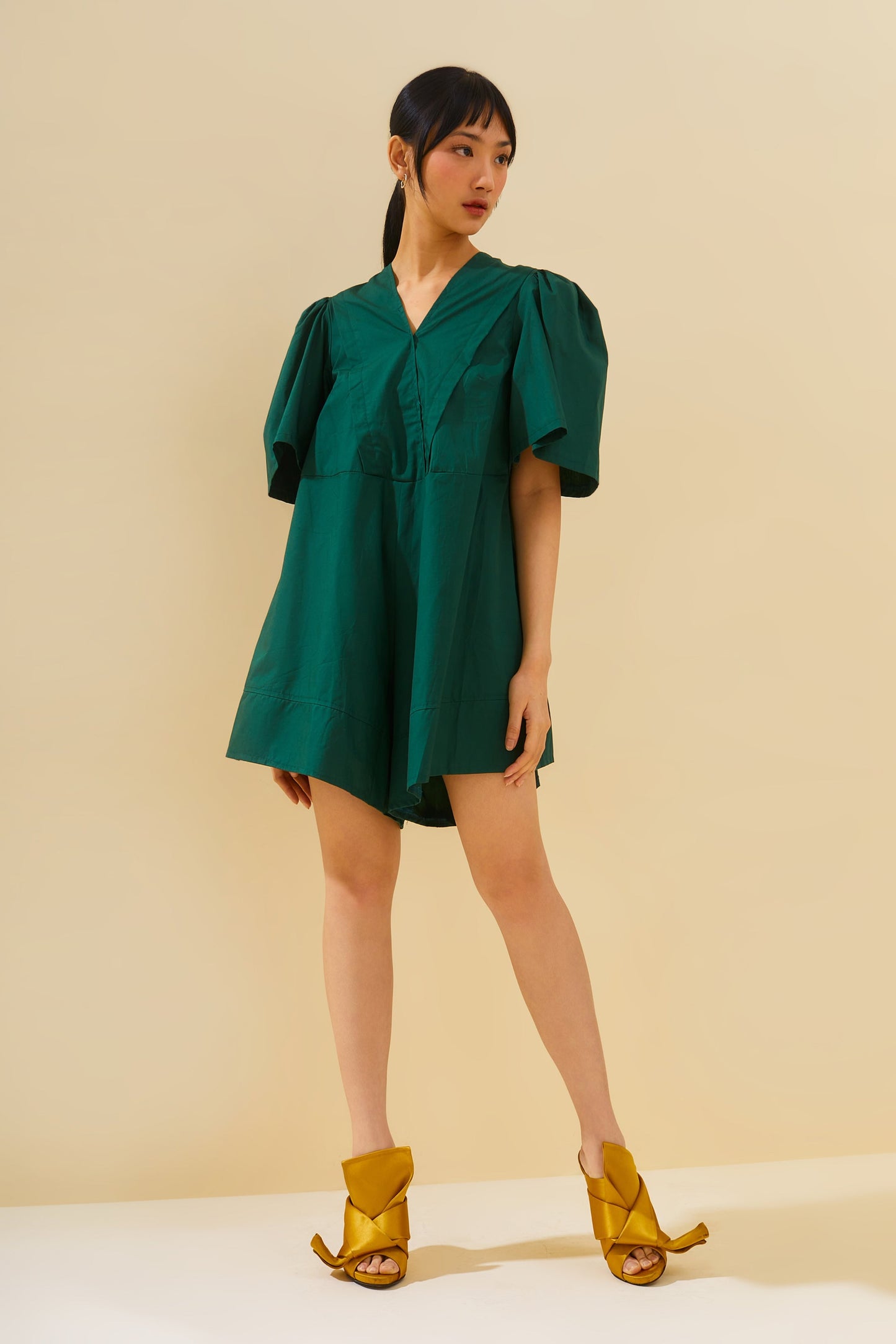 Poppy Romper | Green